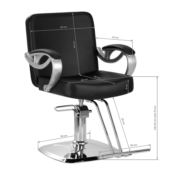 Sillón de peluquería Hair System ZA31 Negro - imagen 8