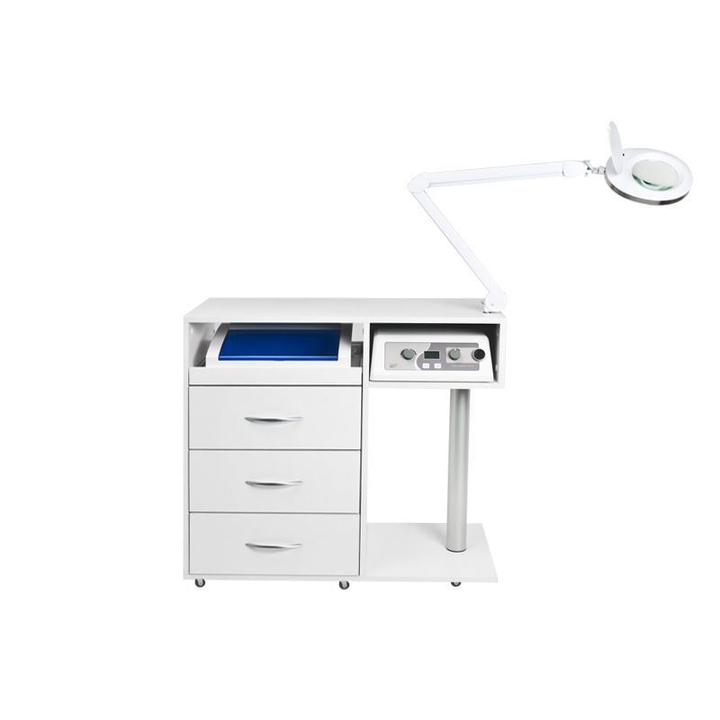 Kit de Pedicura Profesional Y-300 con Carro, Torno para Uñas, Lámpara Lupa y Aparato UV-C - imagen 9