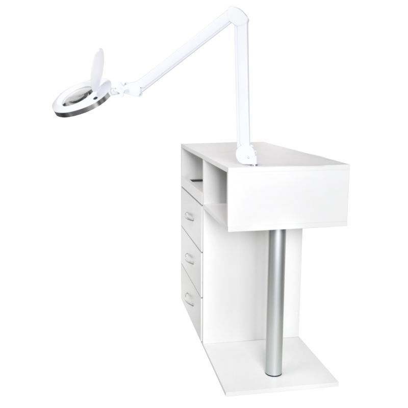 Kit de Pedicura Profesional Y-300 con Carro, Torno para Uñas, Lámpara Lupa y Aparato UV-C - imagen 10