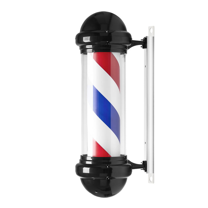Barber Pole Iluminado y Giratorio Gabbiano BB-02 Negro