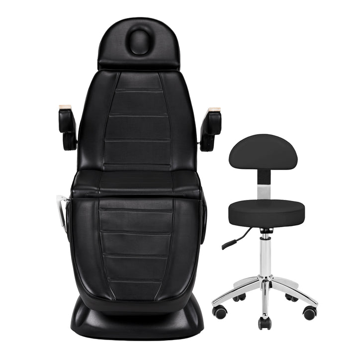 Sillón Estético Eléctrico Sillon Lux 273B 3 Motores con Taburete Negro - imagen 8