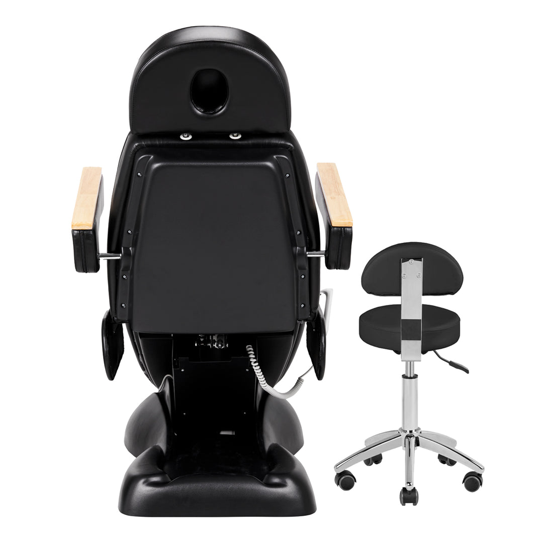 Sillón Estético Eléctrico Sillon Lux 273B 3 Motores con Taburete Negro - imagen 9