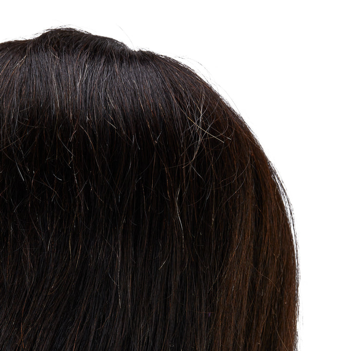 Cabeza Maniquí de Peluquería Gabbiano WZ1 Pelo Natural 30 cm Negro - imagen 5