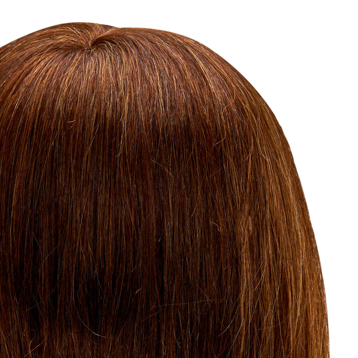 Cabeza Maniquí de Peluquería Gabbiano WZ1 Pelo Natural 30 cm Castaño - imagen 5