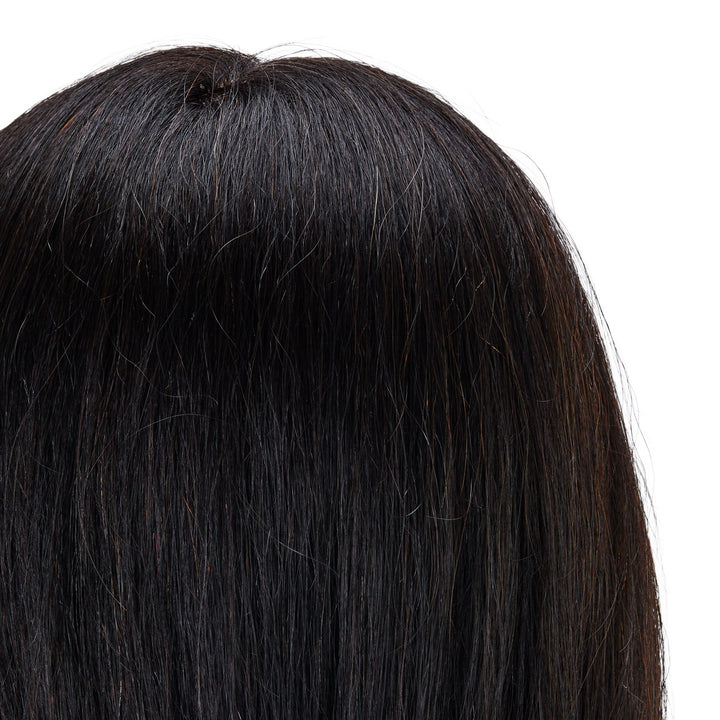Cabeza Maniquí de Peluquería Gabbiano WZ1 Pelo Natural 42 cm Negro - imagen 5