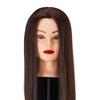 Cabeza Maniquí de Peluquería Gabbiano WZ2 Pelo Sintético 55 cm Castaño