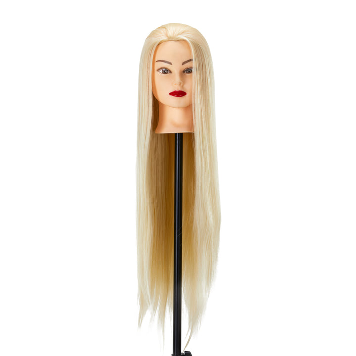 Cabeza Maniquí de Peluquería Gabbiano WZ2 Pelo Sintético 55 cm Rubio - imagen 2