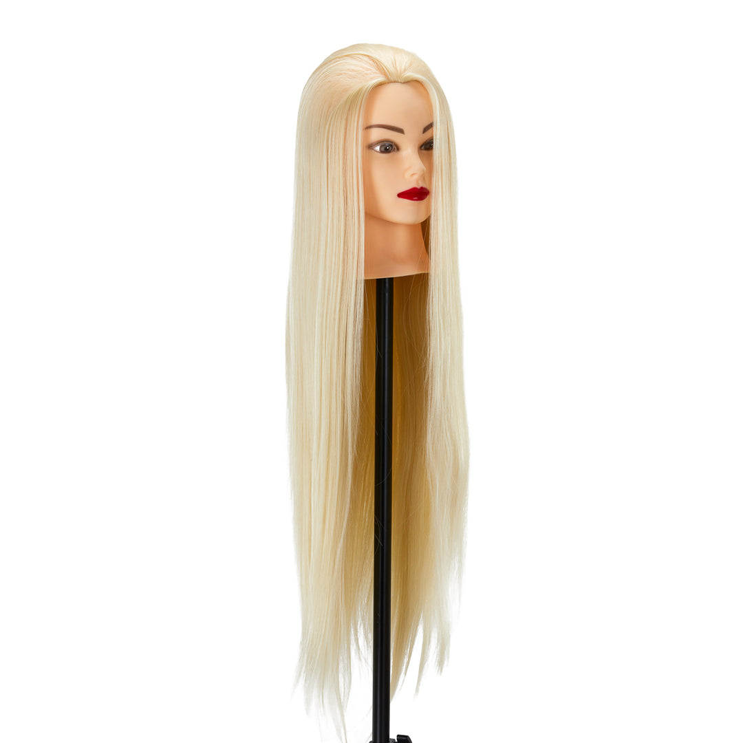 Cabeza Maniquí de Peluquería Gabbiano WZ2 Pelo Sintético 55 cm Rubio - imagen 3