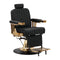 Sillón de Barberia Gabbiano Marcus Oro Negro