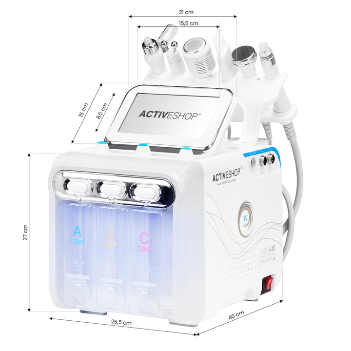 Aparato de Hidrodermoabrasión 6 en 1 Hydrogen H2+ New Generation Blanco - imagen 9