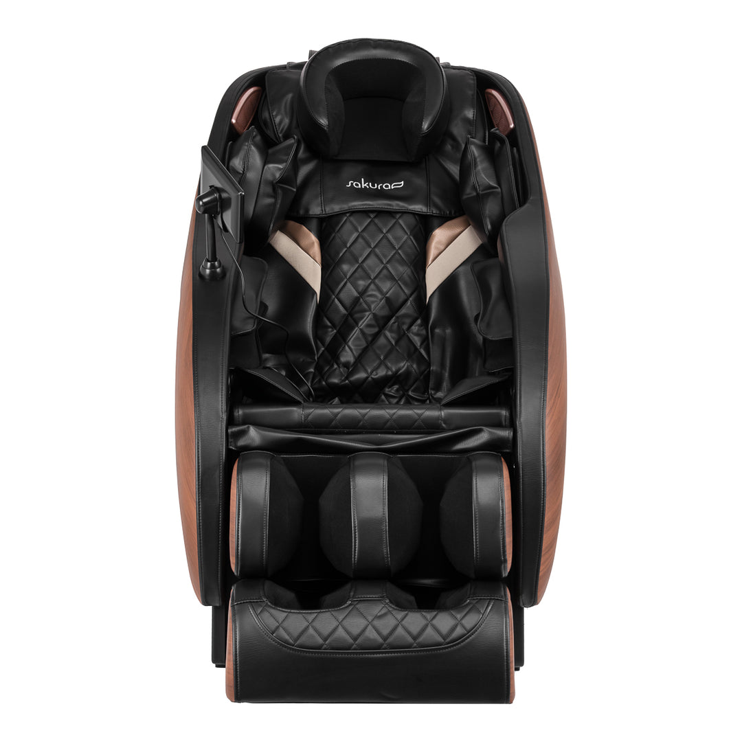 Sillón de masaje eléctrico Sakura Classic 305 Marrón-Madera - imagen 5