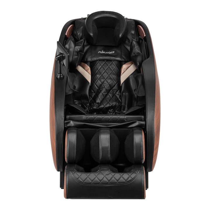 Sillón de masaje eléctrico Sakura Classic 305 Marrón-Madera - imagen 5