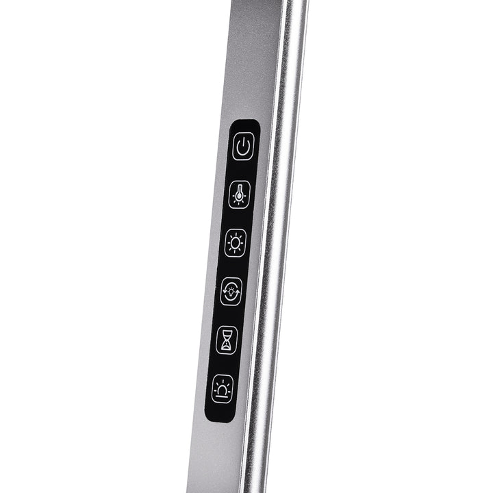 Lámpara LED con Trípode y Color e Intensidad de Luz Ajustables Yoga 22W Plata - imagen 5