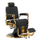 Sillón de Barberia Gabbiano Leonardo Oro Negro