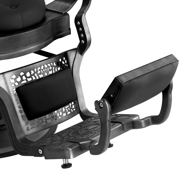 Sillón de Barberia Gabbiano Niccolo Negro - imagen 6