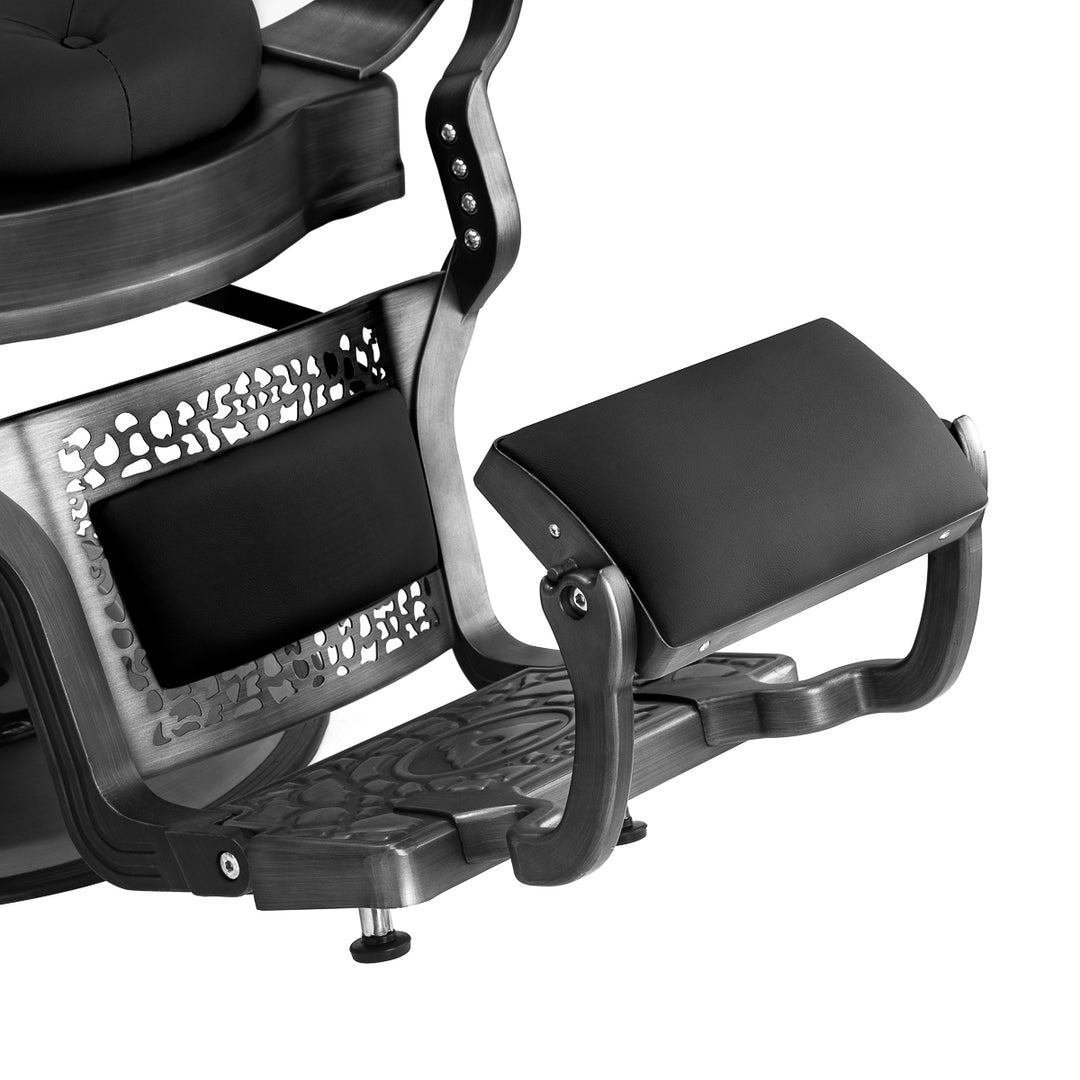 Sillón de Barberia Gabbiano Niccolo Negro - imagen 7