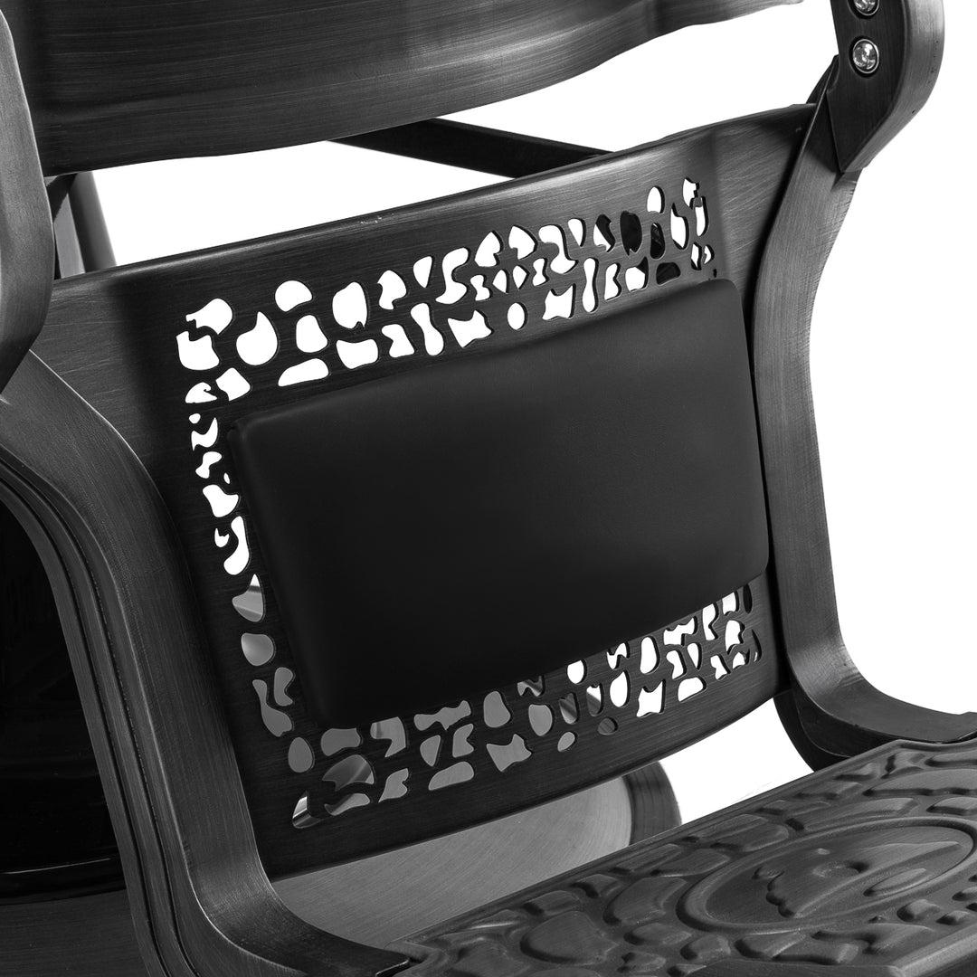 Sillón de Barberia Gabbiano Niccolo Negro - imagen 12