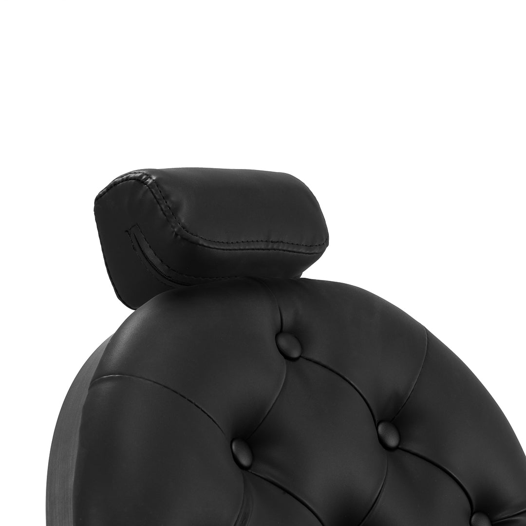 Sillón de Barberia Gabbiano Niccolo Negro - imagen 14