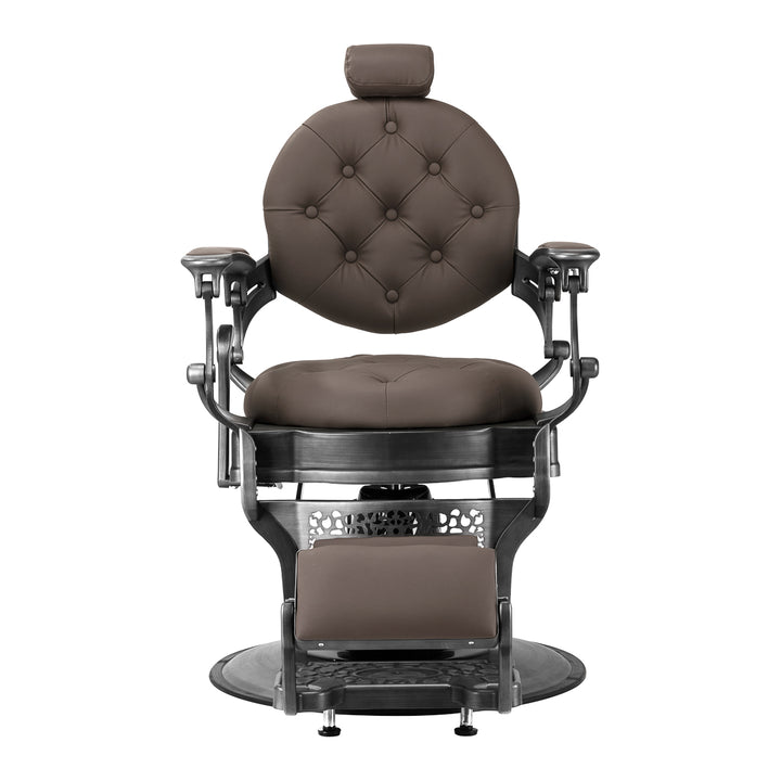Sillón de Barberia Gabbiano Niccolo Marrón - imagen 2