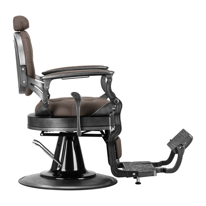 Sillón de Barberia Gabbiano Niccolo Marrón - imagen 4