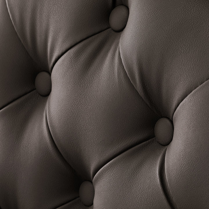 Sillón de Barberia Gabbiano Niccolo Marrón - imagen 11