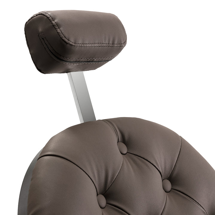Sillón de Barberia Gabbiano Niccolo Marrón - imagen 15