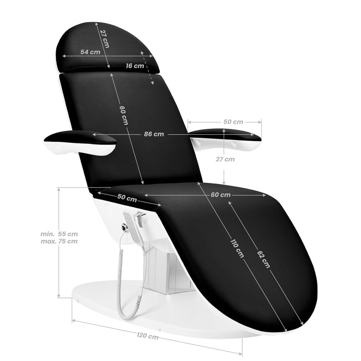 Sillón Eléctrico Eclipse 2240B 3 Blanco Negro 15