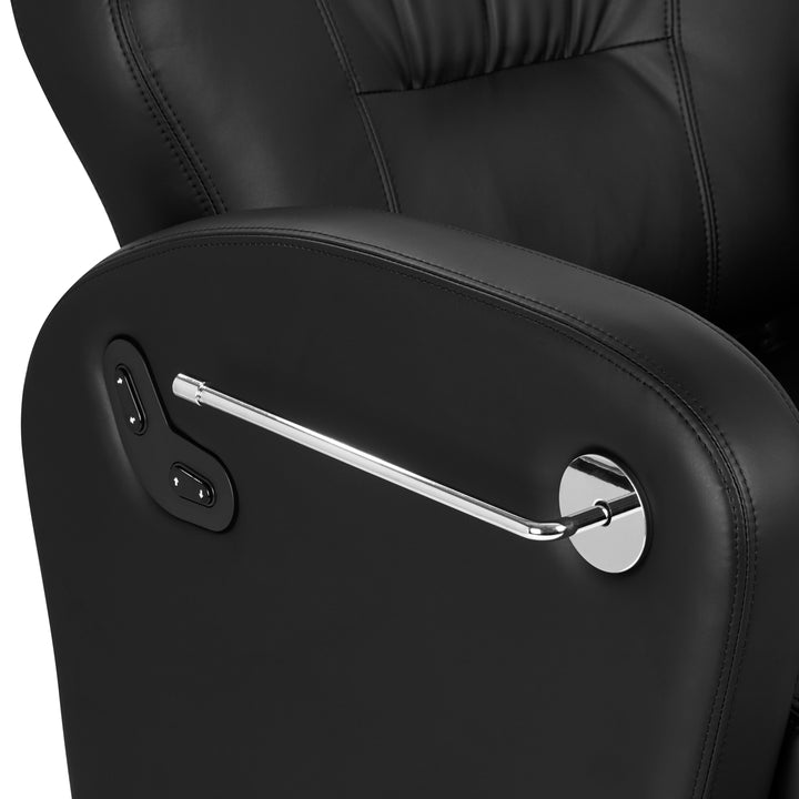 Sillón de barbero Eléctrica Gabbiano Baron Negro 10