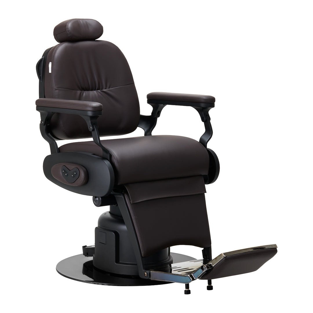 Sillón de Barberia Eléctrica Gabbiano Duke Marrón