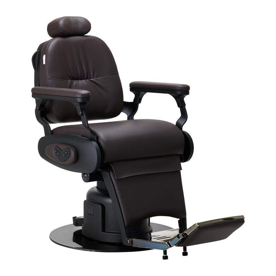 Sillón de Barberia Eléctrica Gabbiano Duke Marrón