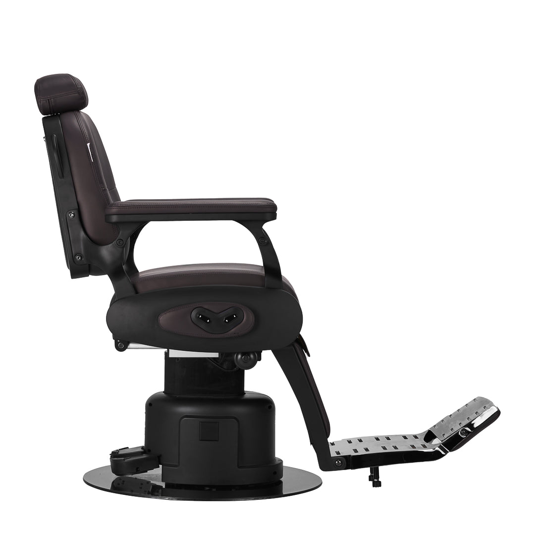 Sillón de Barberia Eléctrica Gabbiano Duke Marrón - imagen 4