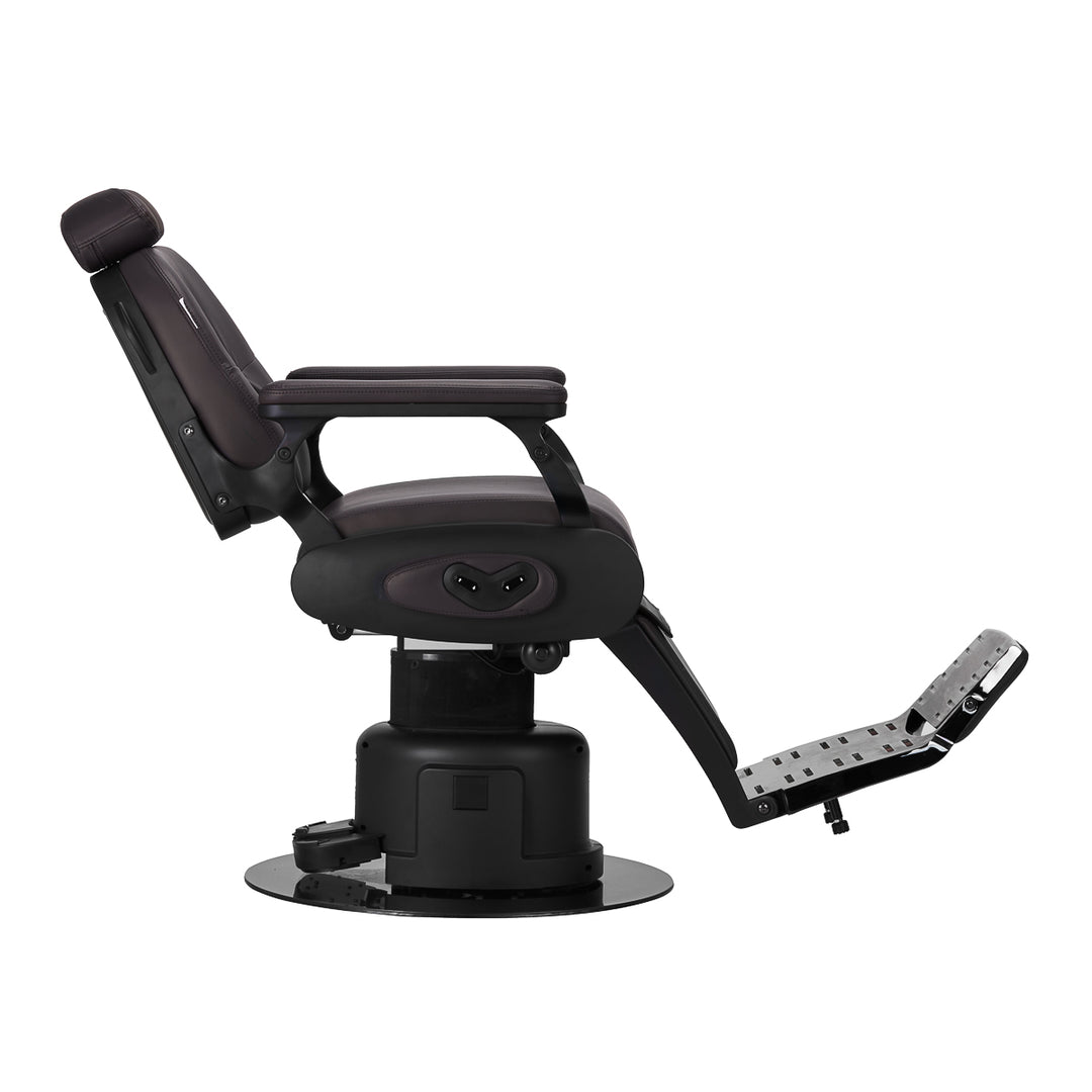 Sillón de Barberia Eléctrica Gabbiano Duke Marrón - imagen 6