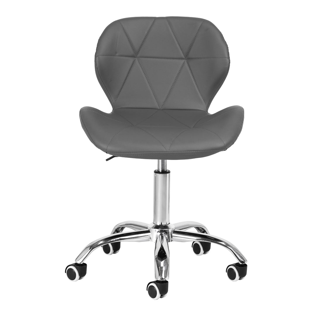 Silla de Salón con Ruedas y Respaldo 4Rico QS-06 Gris - imagen 3