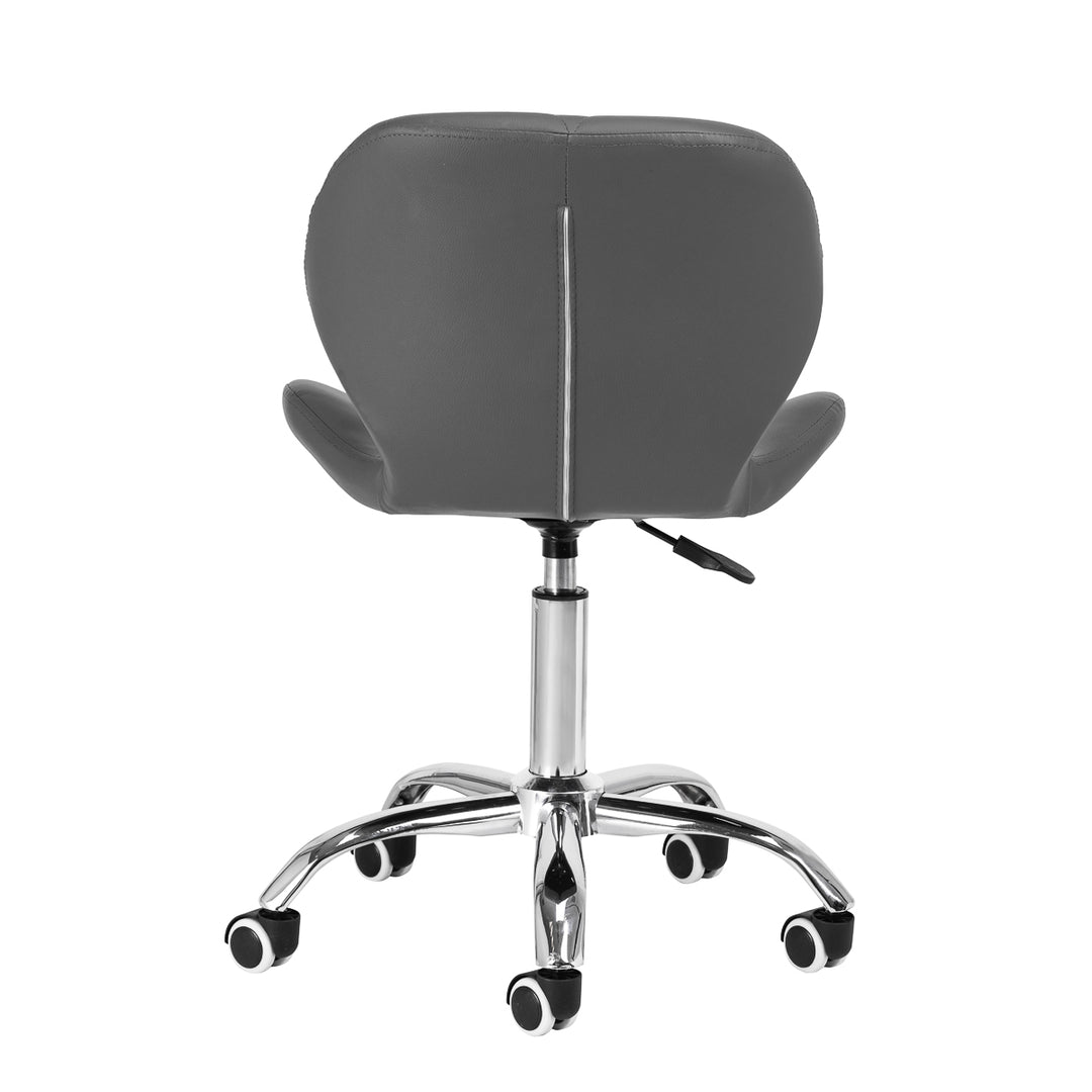 Silla de Salón con Ruedas y Respaldo 4Rico QS-06 Gris - imagen 4