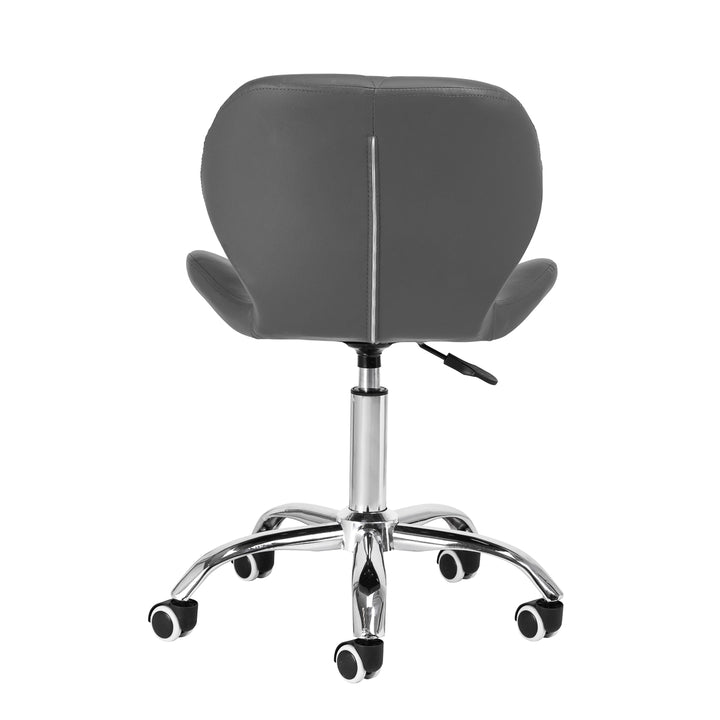 Silla de Salón con Ruedas y Respaldo 4Rico QS-06 Gris - imagen 4