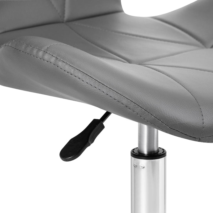 Silla de Salón con Ruedas y Respaldo 4Rico QS-06 Gris - imagen 7