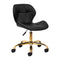 Silla de Salón con Ruedas y Respaldo 4Rico QS-06 Oro-Negro
