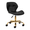 Silla de Salón con Ruedas y Respaldo 4Rico QS-06 Oro-Negro