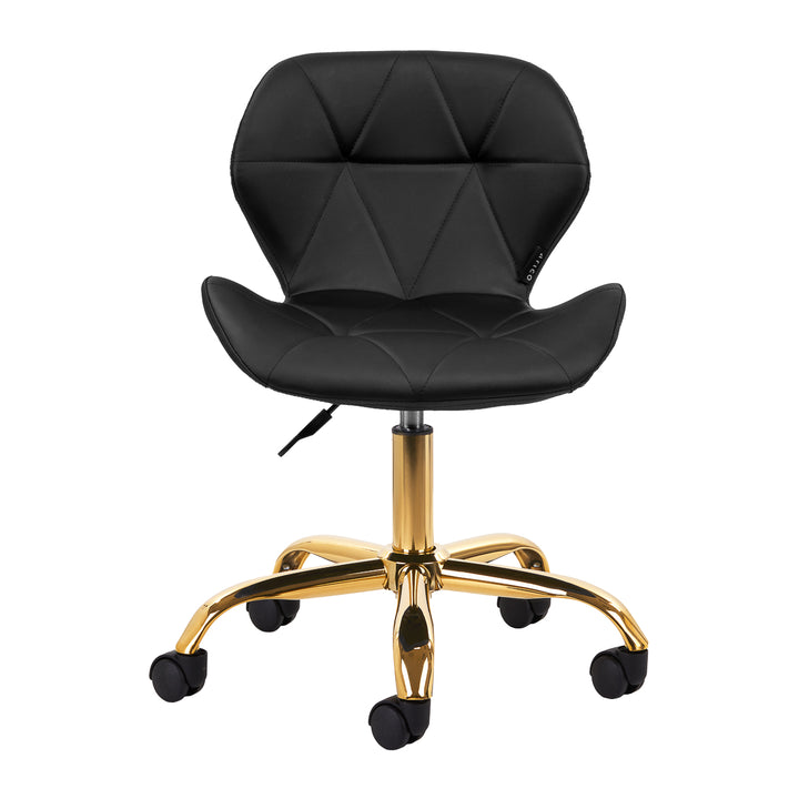 Silla de Salón con Ruedas y Respaldo 4Rico QS-06 Oro-Negro - imagen 2