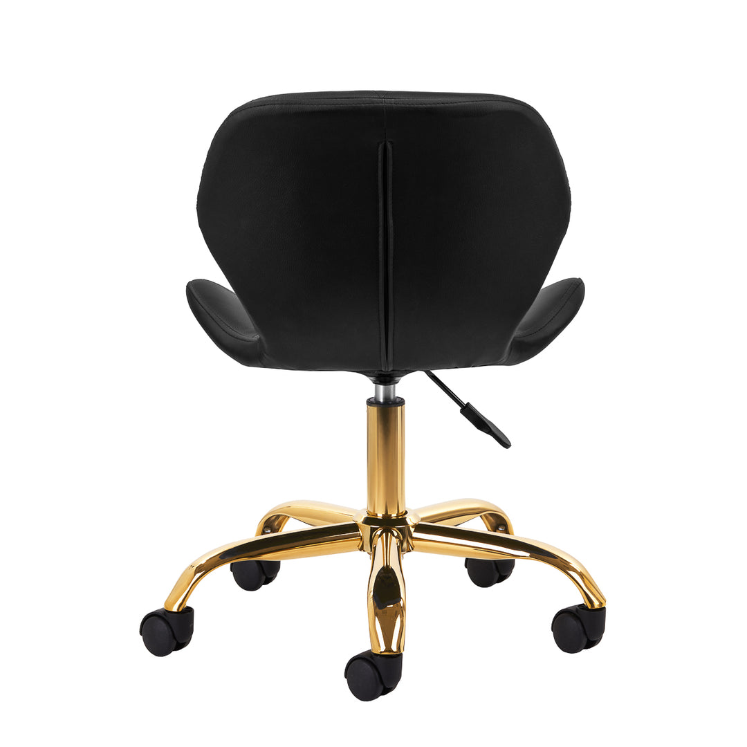 Silla de Salón con Ruedas y Respaldo 4Rico QS-06 Oro-Negro - imagen 4