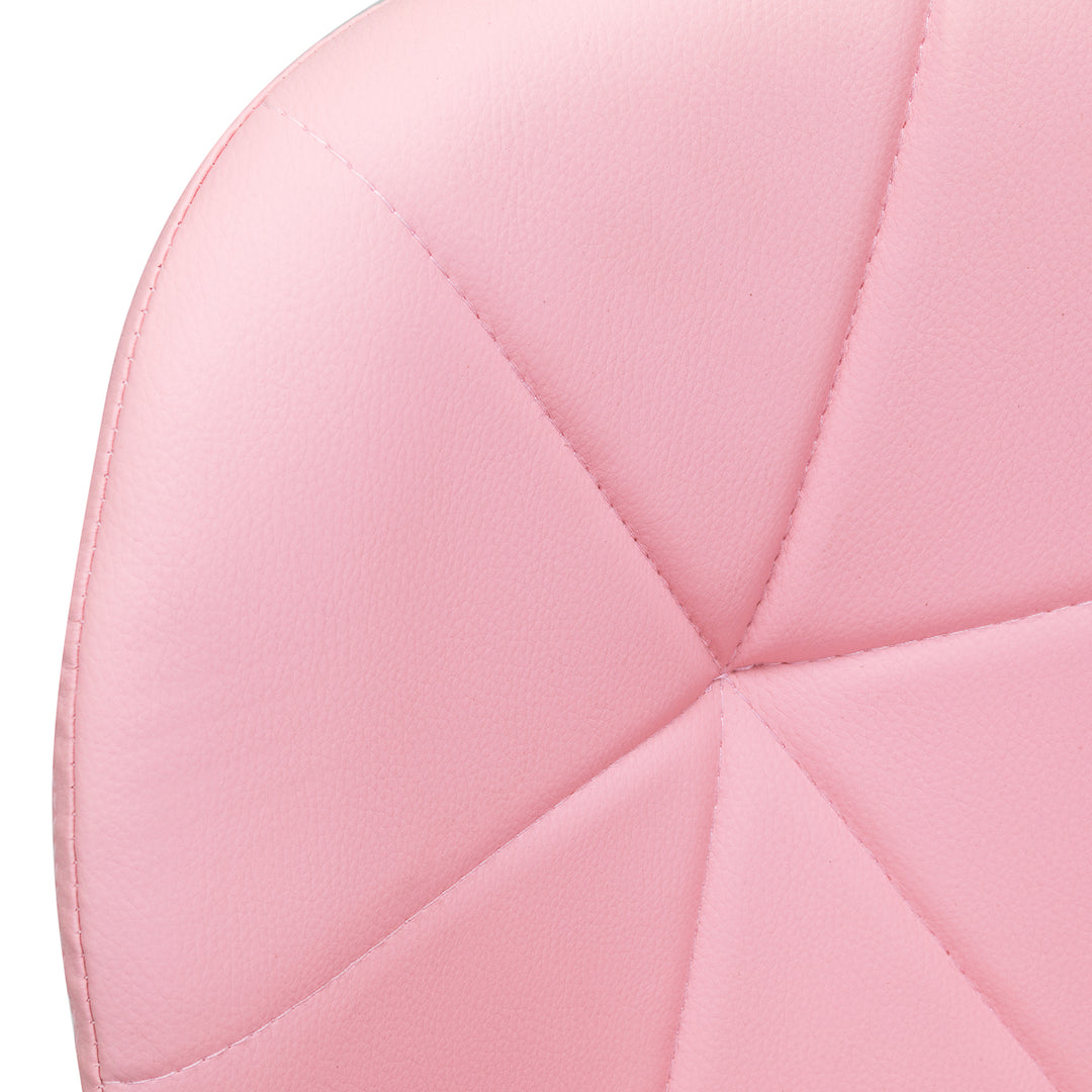 Silla de Salón con Ruedas y Respaldo 4Rico QS-06 Rosa - imagen 5