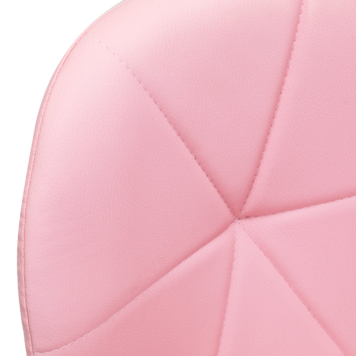 Silla de Salón con Ruedas y Respaldo 4Rico QS-06 Rosa - imagen 5