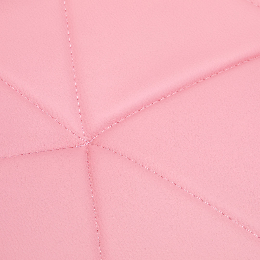Silla de Salón con Ruedas y Respaldo 4Rico QS-06 Rosa - imagen 6