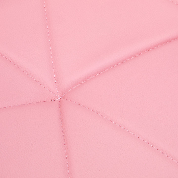 Silla de Salón con Ruedas y Respaldo 4Rico QS-06 Rosa - imagen 6