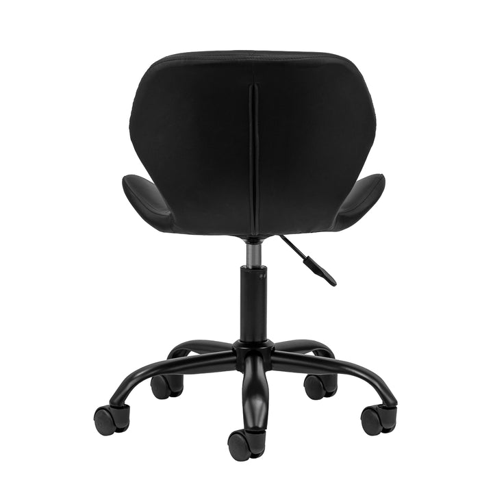 Silla de Salón con Ruedas y Respaldo 4Rico QS-06 Negro-Negro - imagen 4