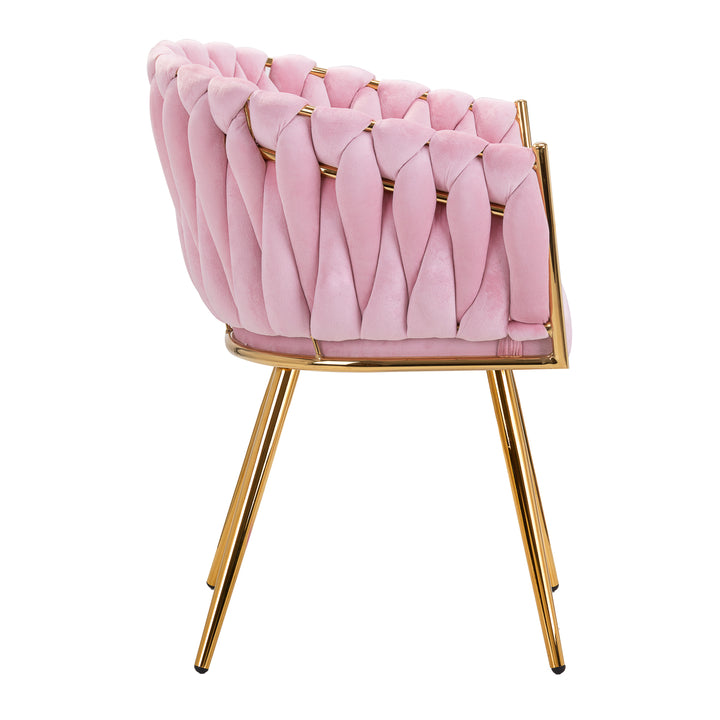 Silla 4Rico QS-GW06G Terciopelo Rosa