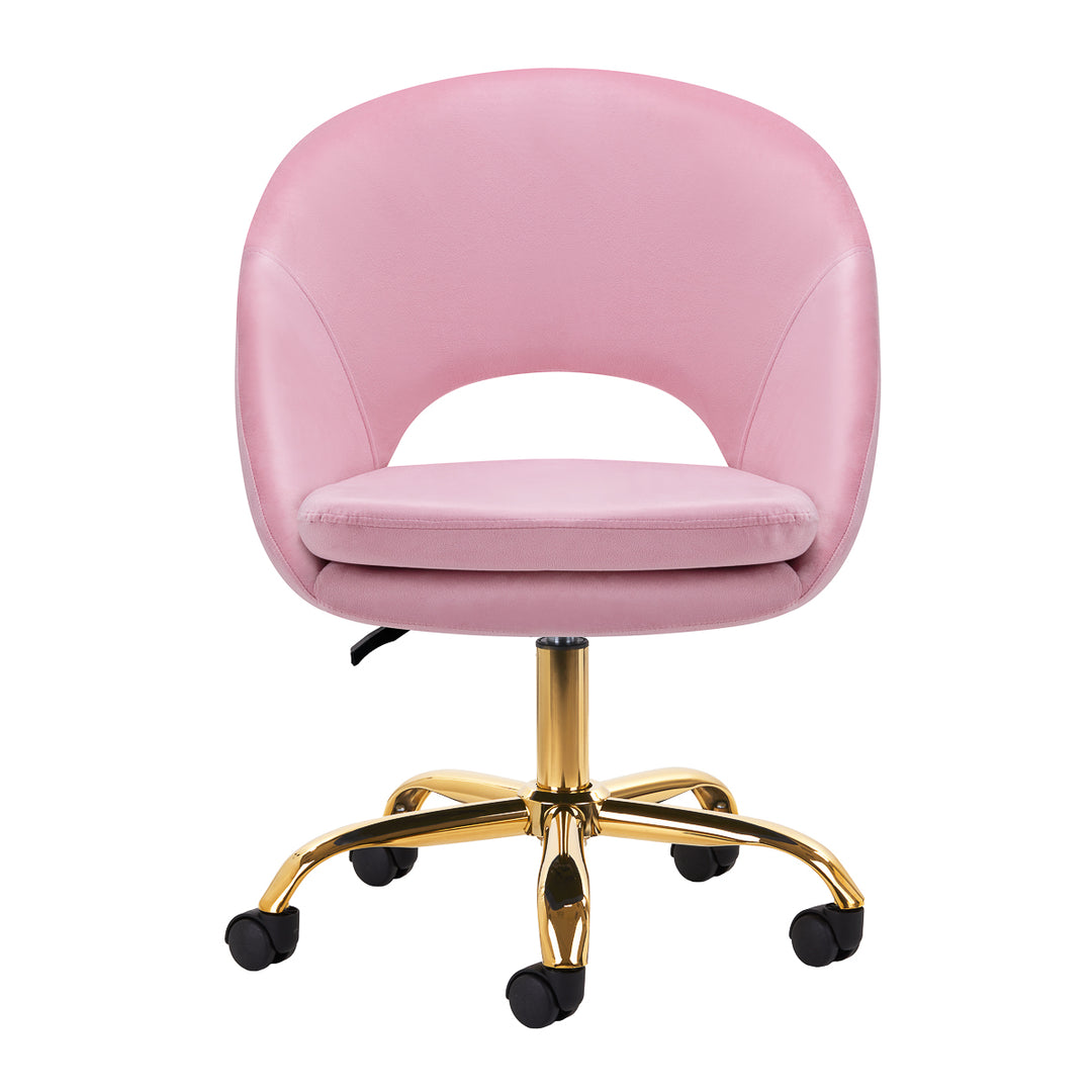 Silla Giratoria 4Rico QS-MF18G Rosa - imagen 2