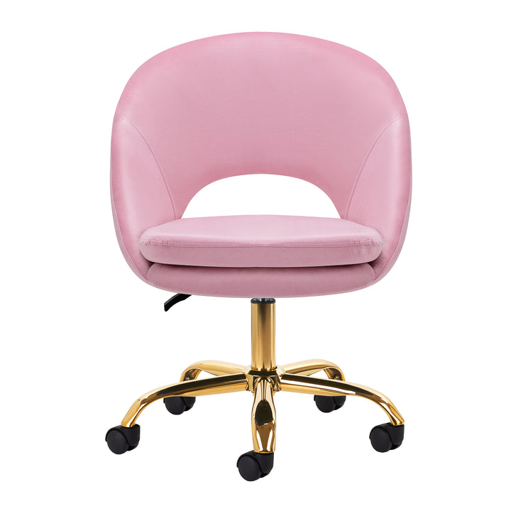 Silla Giratoria 4Rico QS-MF18G Rosa - imagen 2