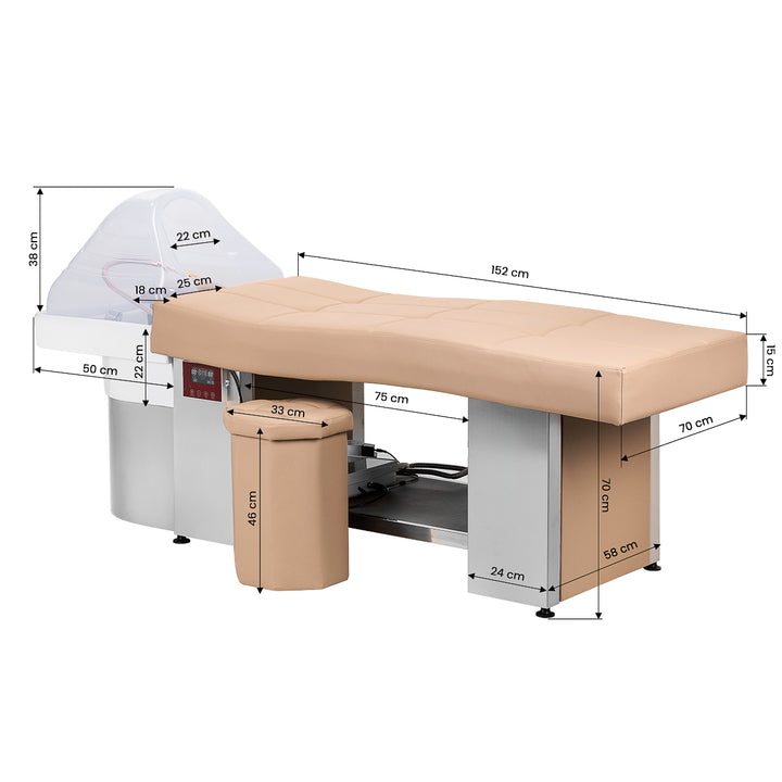 Unidad de Lavado Gabbiano Head Spa 017 Cama Beige 18