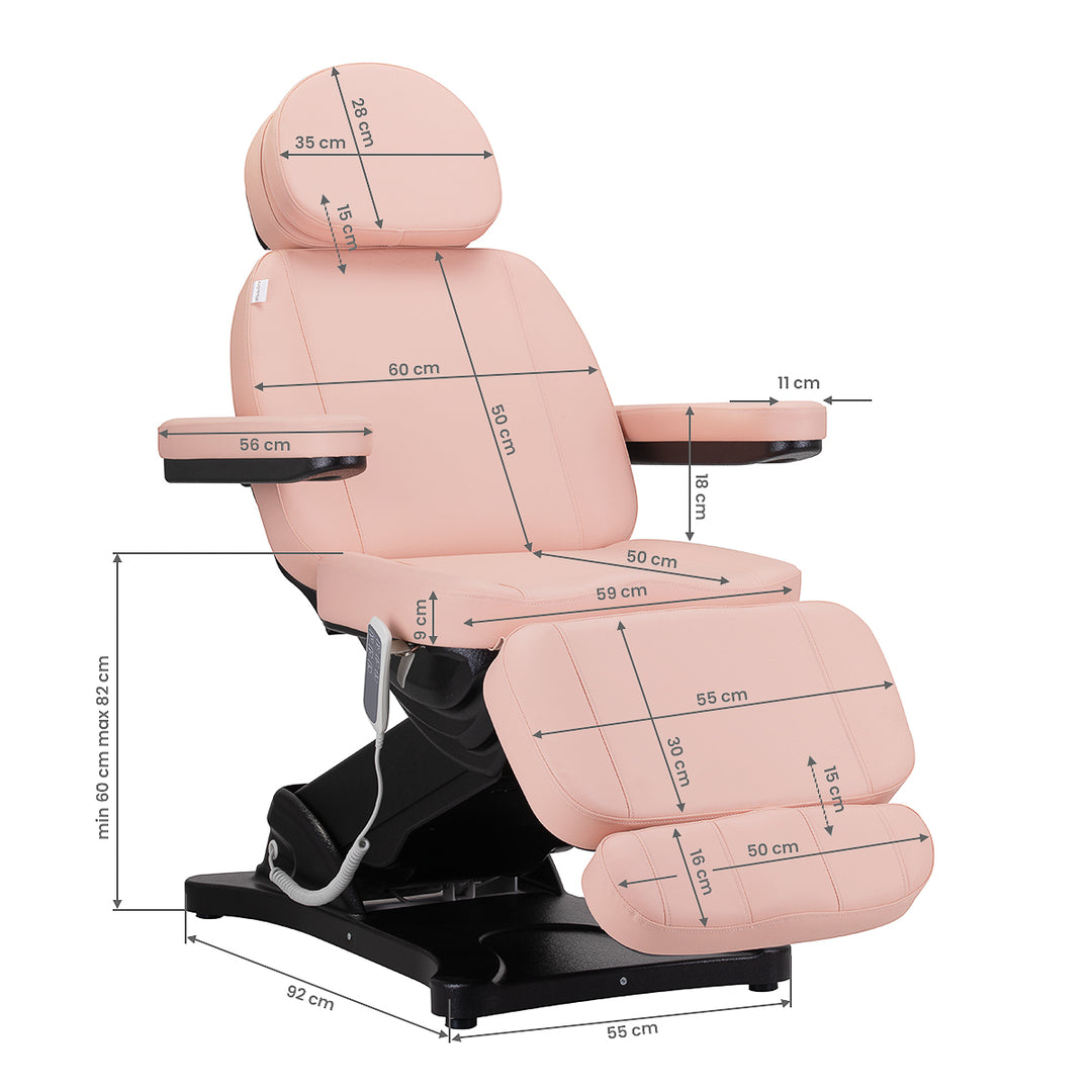 Sillón Estético Eléctrico Sillon Classic 3 Motores Rosa - imagen 18